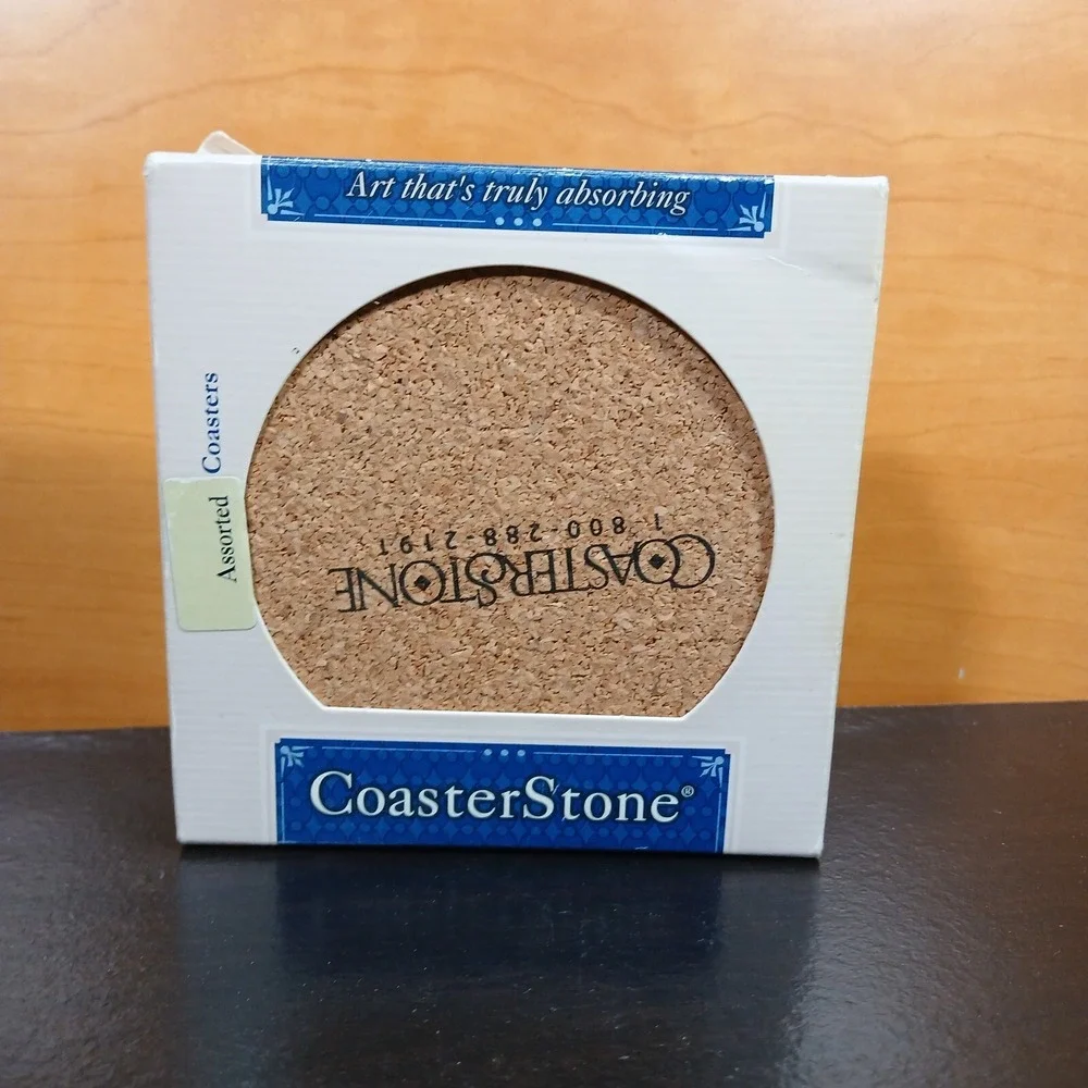 Set Of 4 Absorbent Stone Coasters - Texas Hold 'Em Poker By Coaster Stone